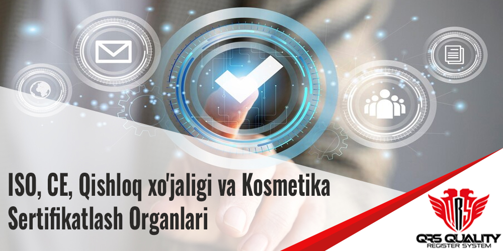 ISO Sertifikatlashtirish va Qishloq xo'jaligi, kosmetika va oziq-ovqat uchun CE sertifikatlash xizmatlari QRS sertifikatlash qishloq xo'jaligi, kosmetika va oziq-ovqat sanoatiga ISO, CES va xavfsizlikni sertifikatlash xizmatlarini taqdim etadi. Xalqaro standartlarga muvofiqlikni ta'minlash uchun siz professional yordam olishingiz mumkin.